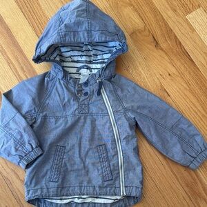 H&M Boys' Nautical Hooded Jacket - Denim Blue